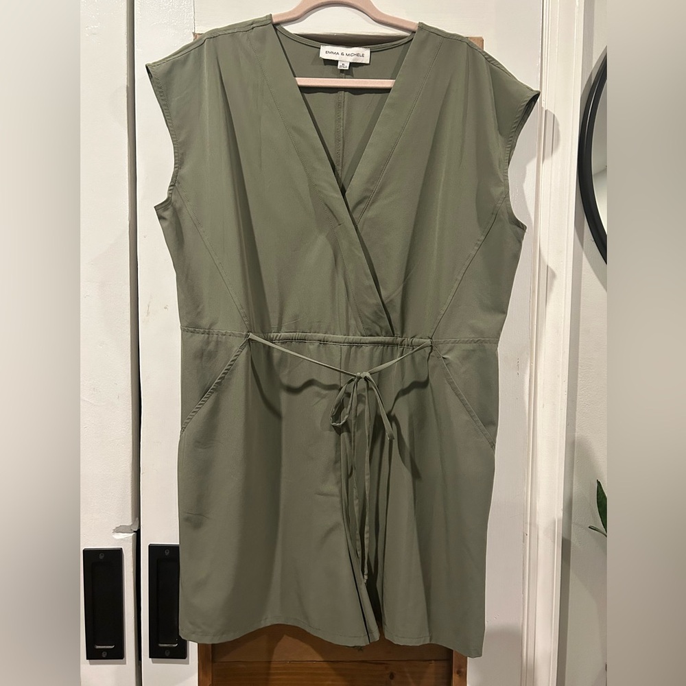 Emma & Michele Sage Green Romper